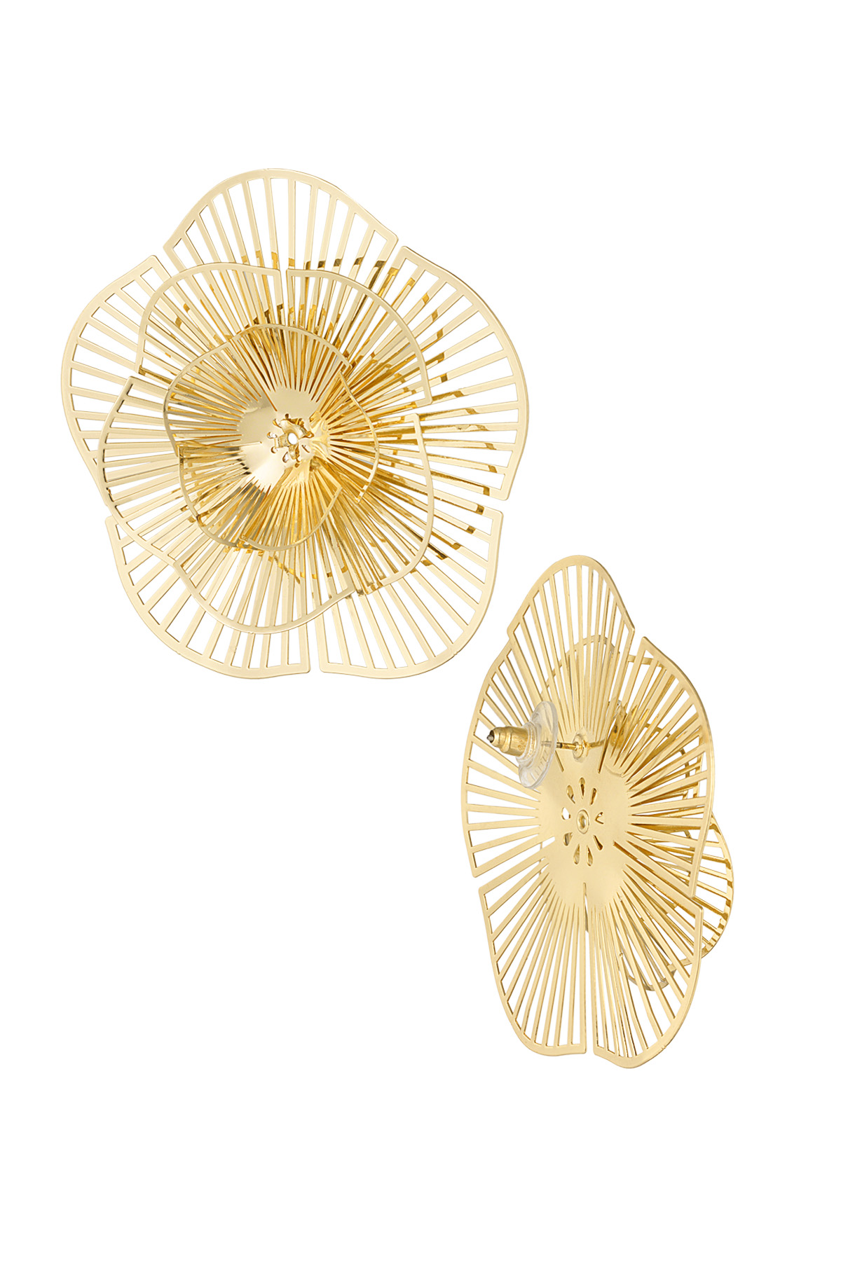 Earrings floral fiesta - gold h5 