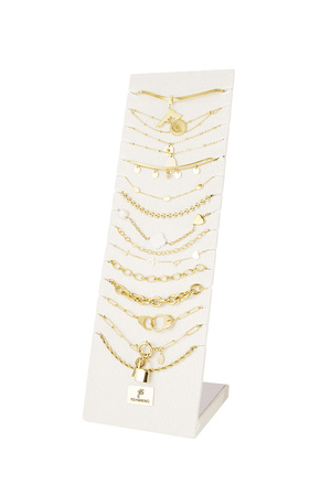 Bracelet display basic charms - gold h5 
