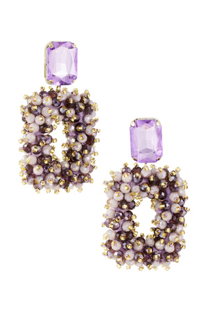 Earring glam party - lilac h5 