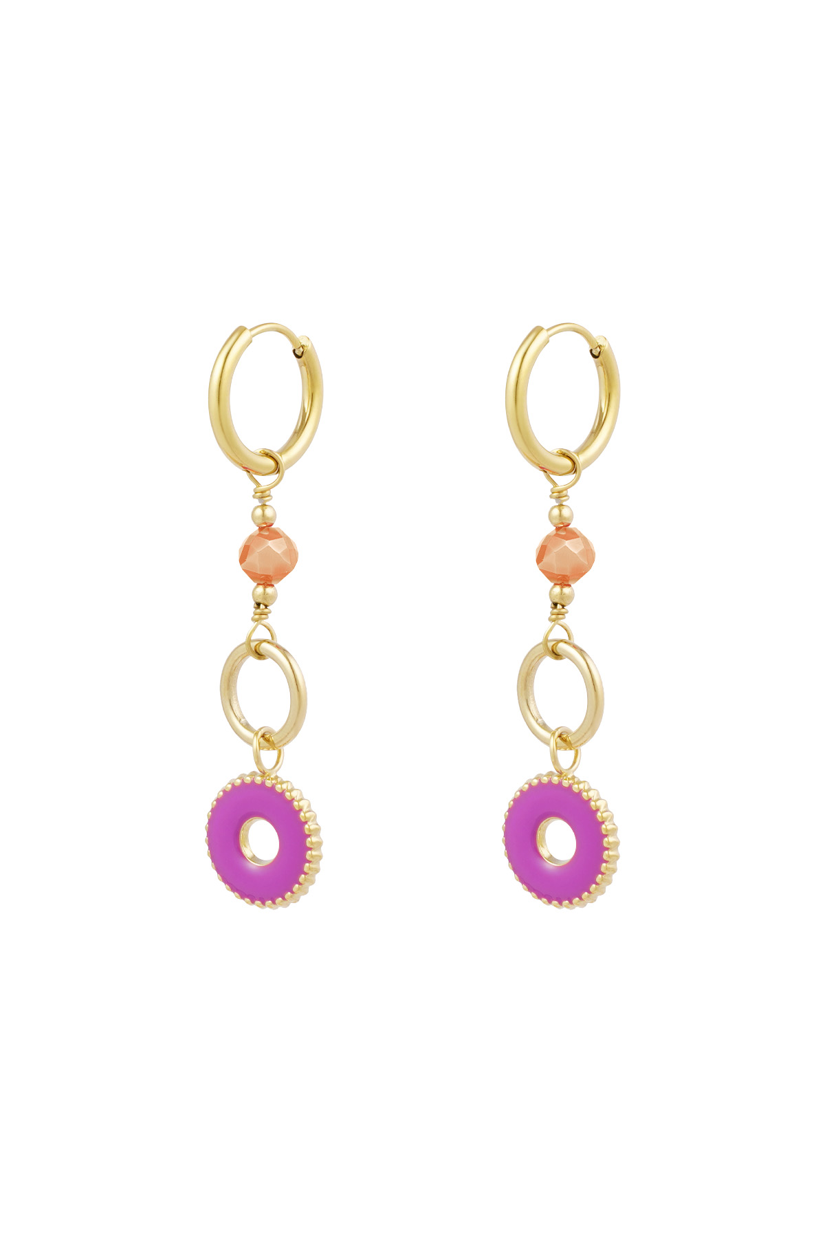 Earrings mystic mystery - fuchsia