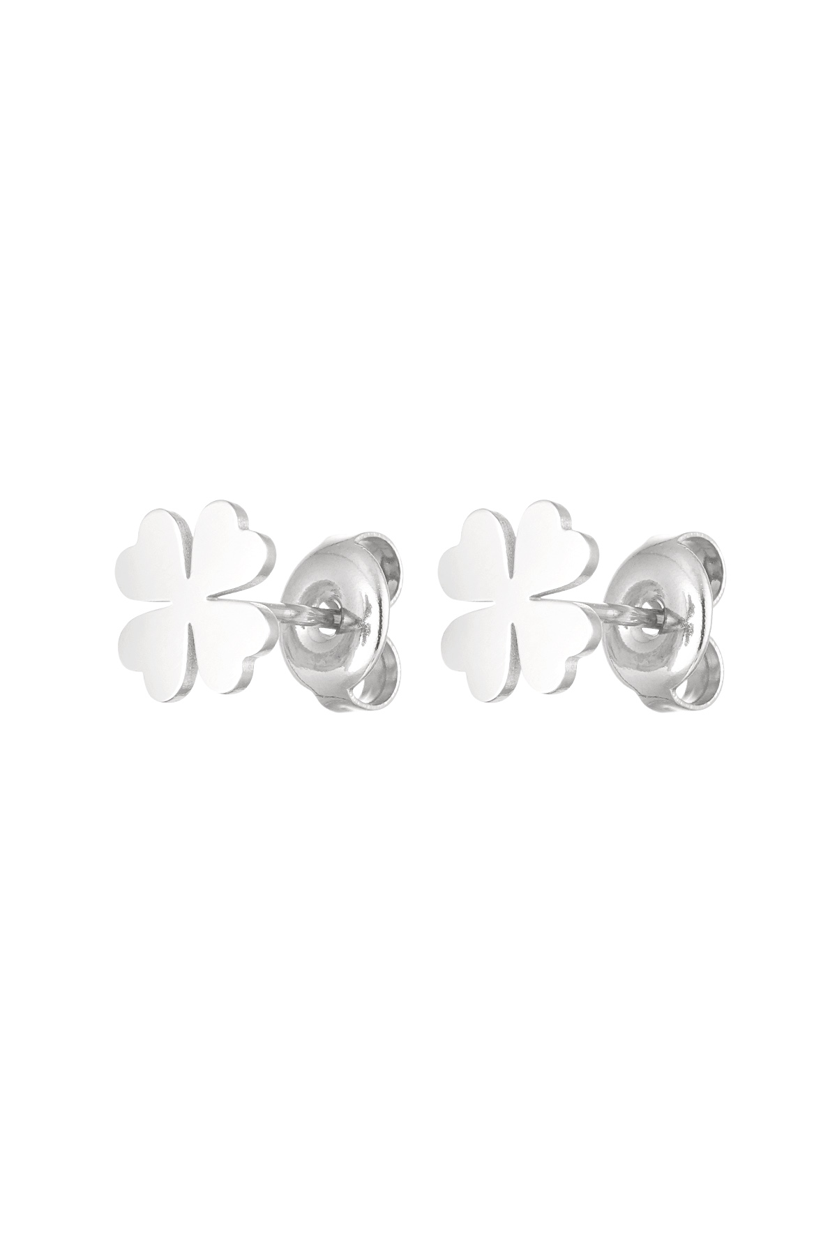 Studs clover - silver h5 