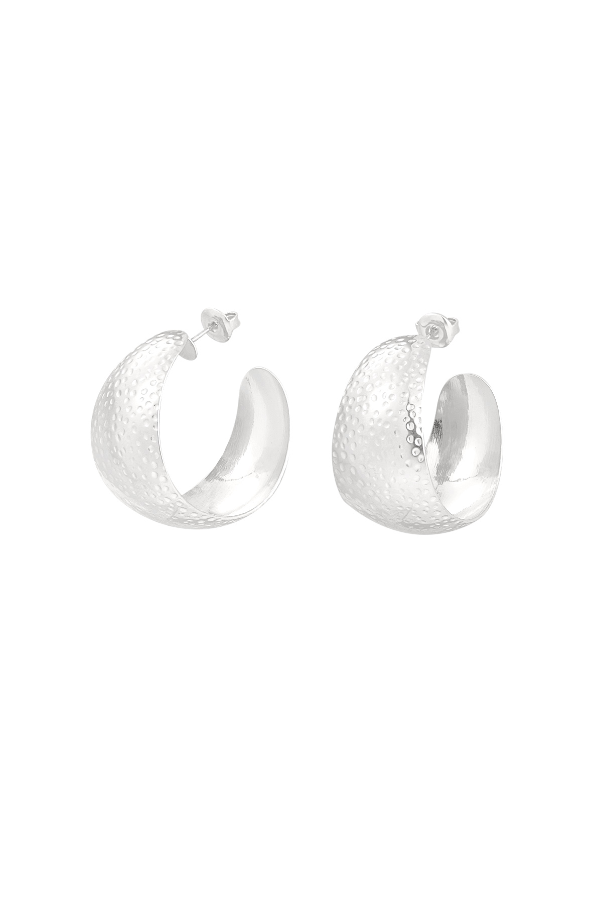 Ohrringe Mondrelief - Silber