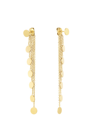 Earrings mandelas - gold h5 