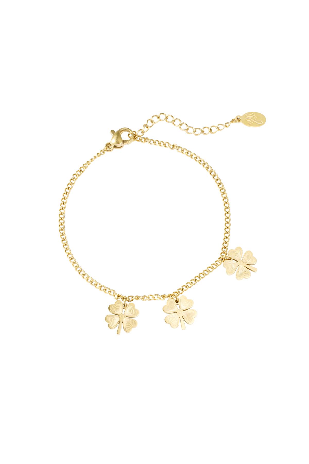 Bracelet clovers - Gold color