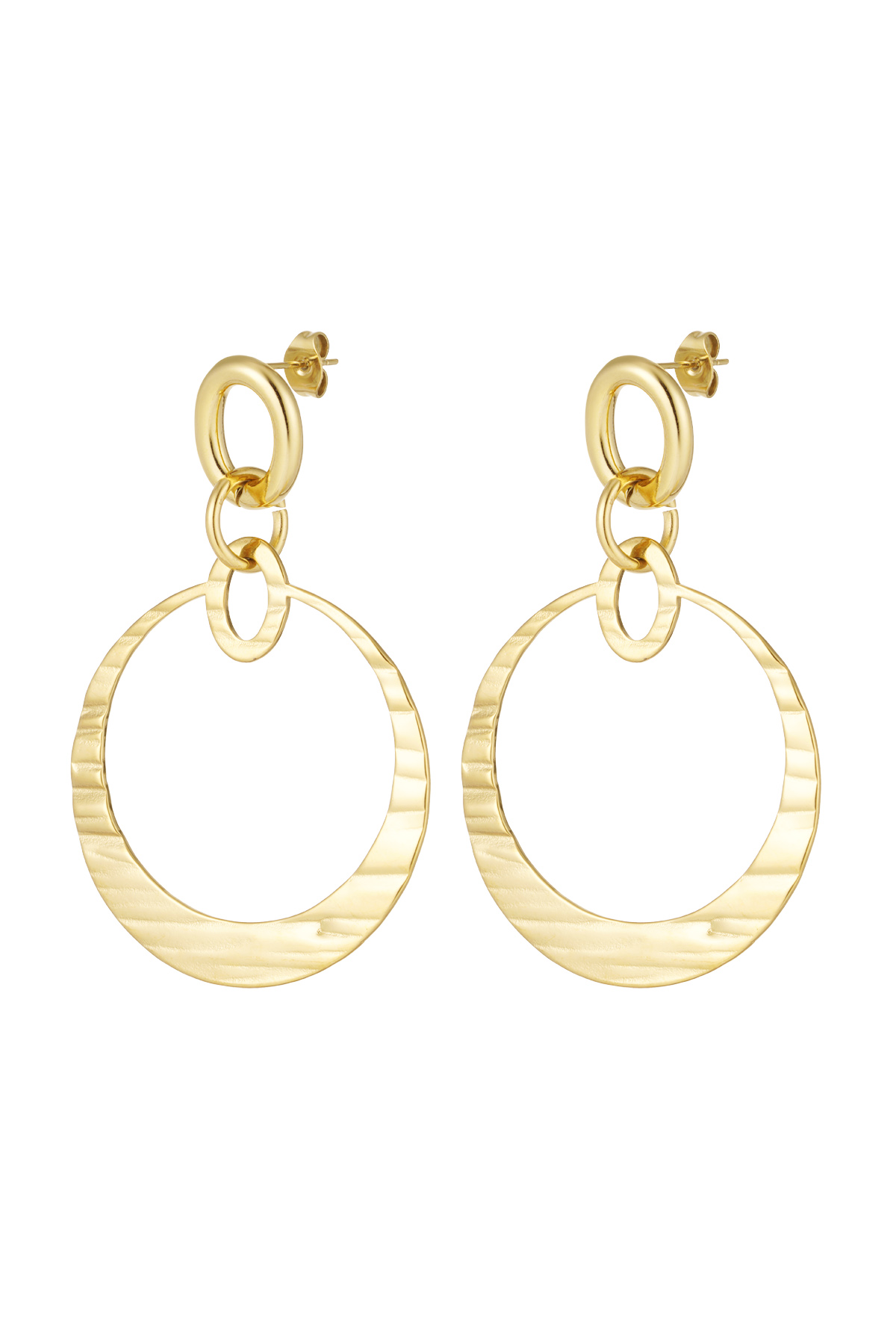 Earrings rings - gold 