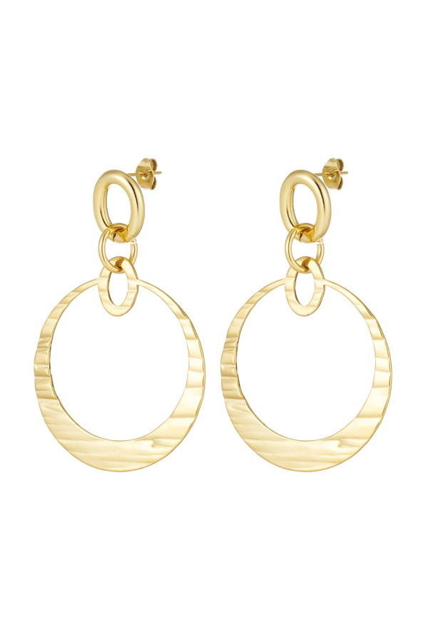 Earrings rings - gold