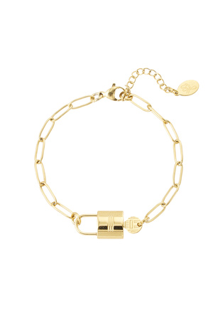 Link bracelet lock - gold h5 