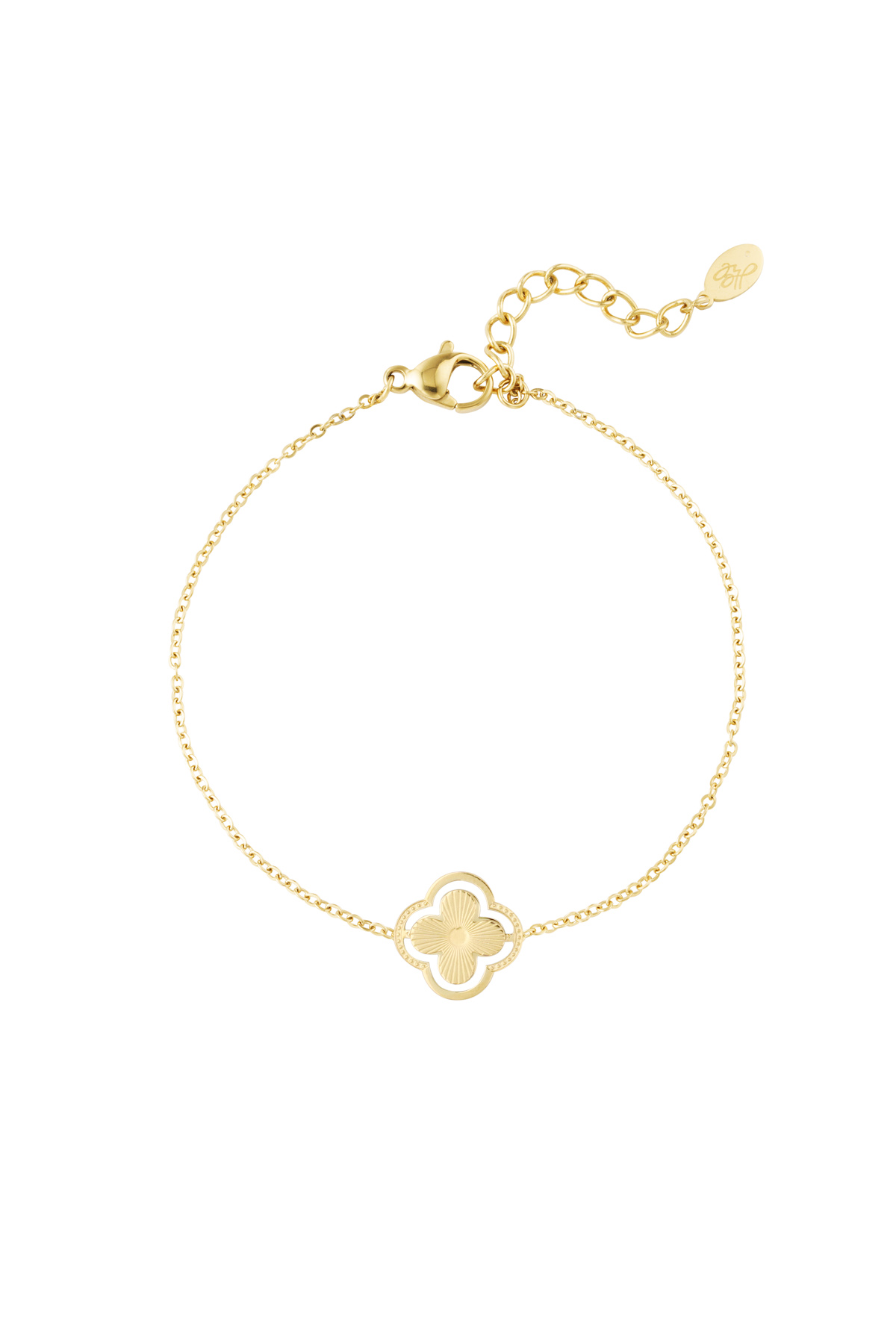 Bracelet double clover - gold
