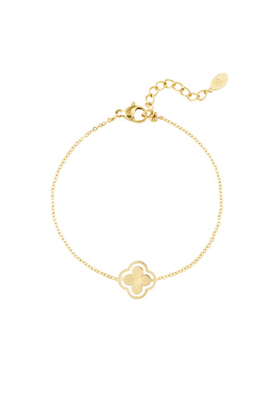 Bracelet double clover - gold h5 