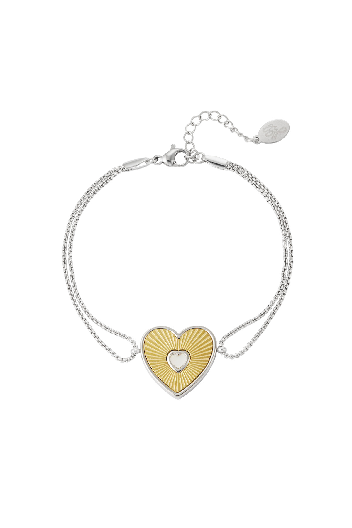 Bracelet lover heart - gold