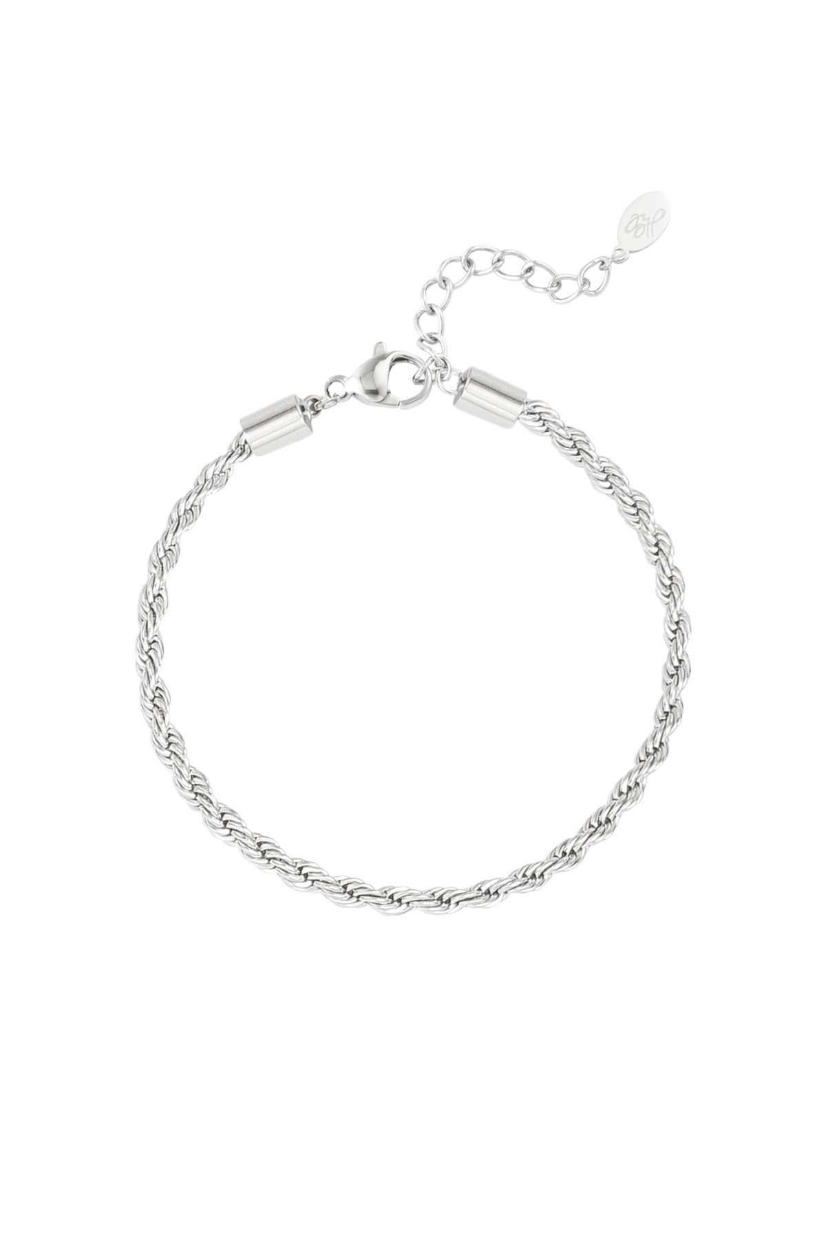 Bracelet turned jasseron - Silver color-3.0MM 2