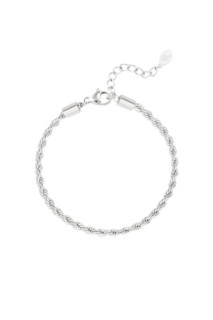 Bracelet turned jasseron - silver-3.0MM h5 
