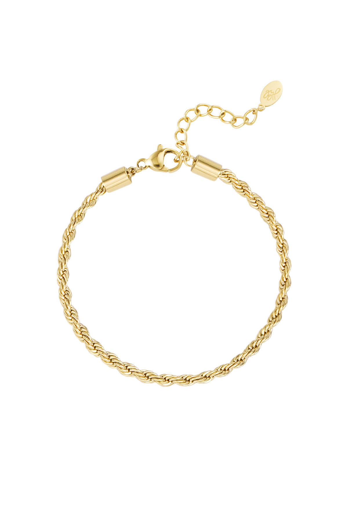 Bracelet turned jasseron - gold-3.0MM h5 