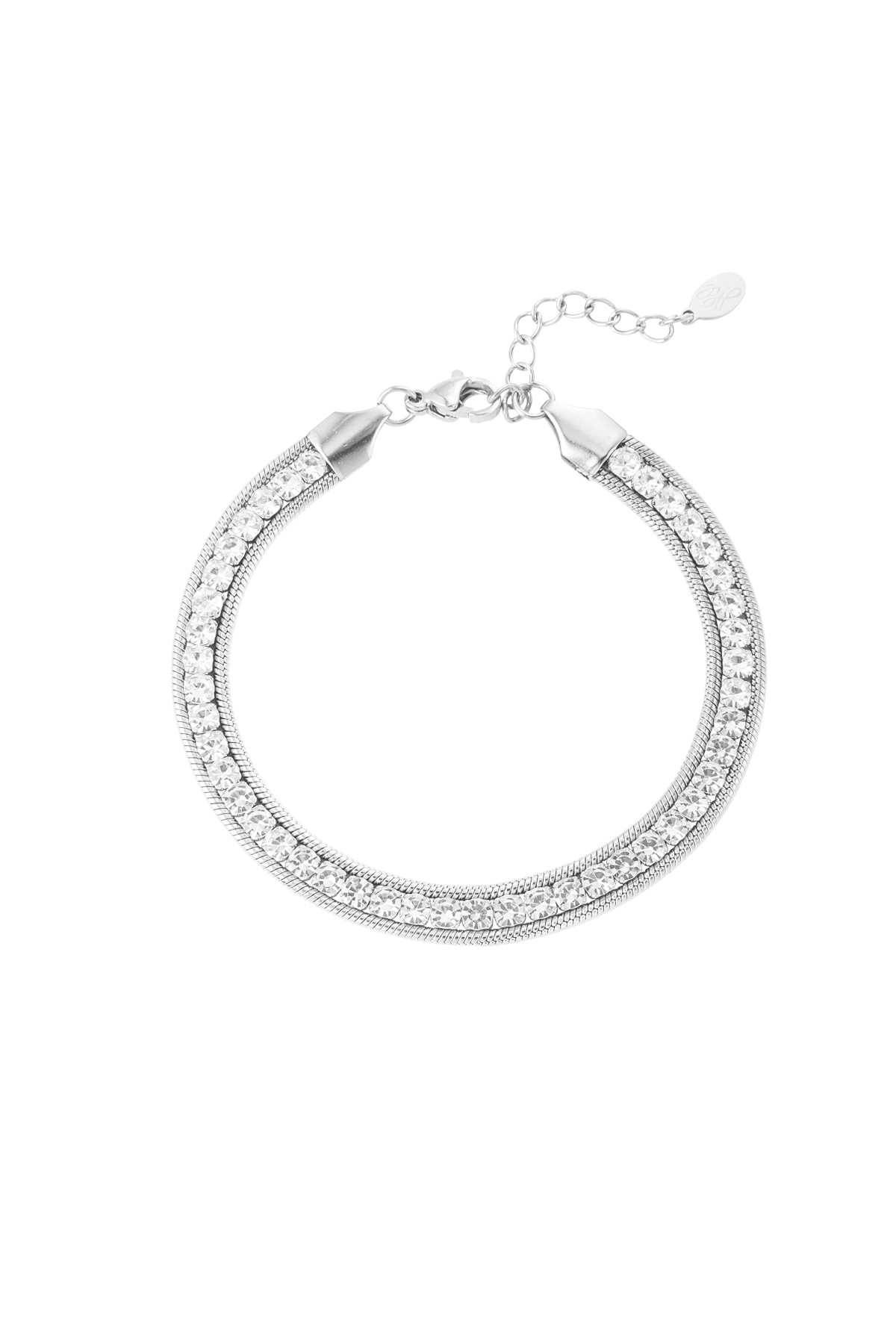 Armband bling - zilver h5 