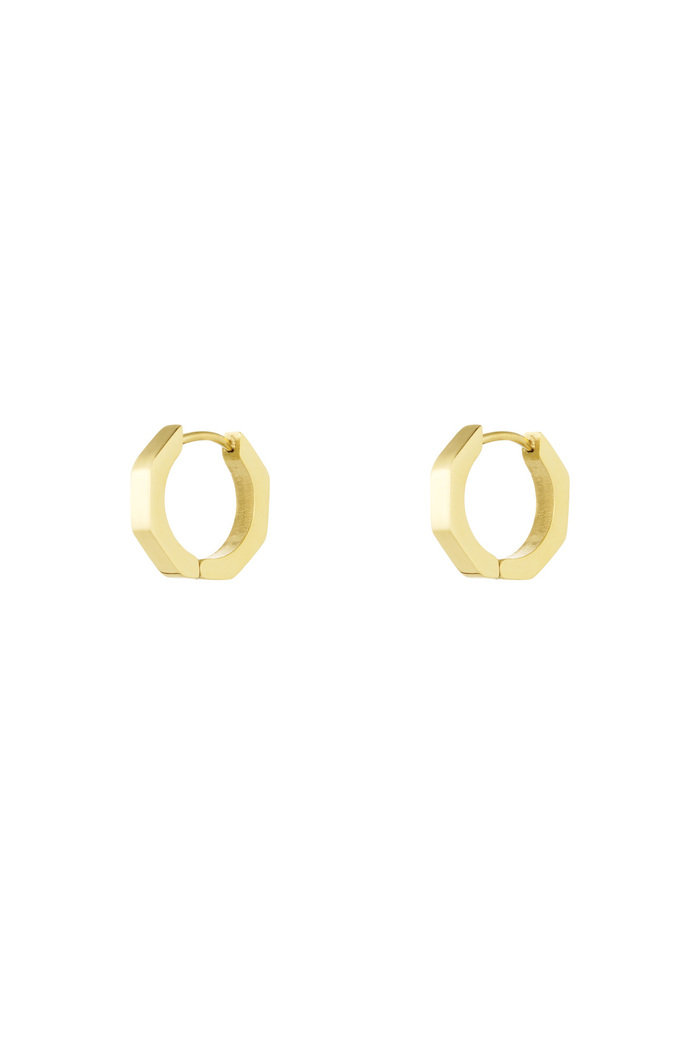 Klassische runde Ohrringe klein - Gold  