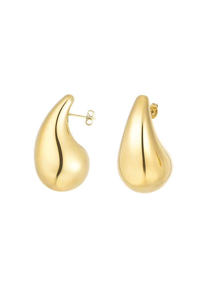 Drop earrings large - gold 