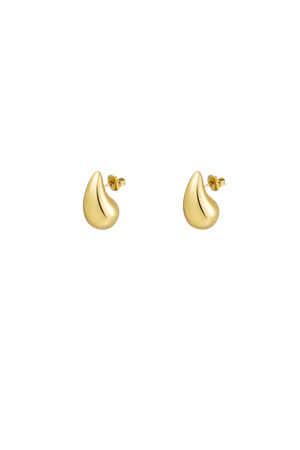 Druppel oorbellen mini - goud h5 