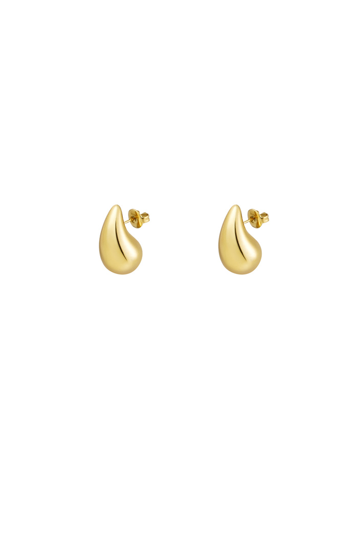 Boucles d'oreilles pendantes mini - doré 