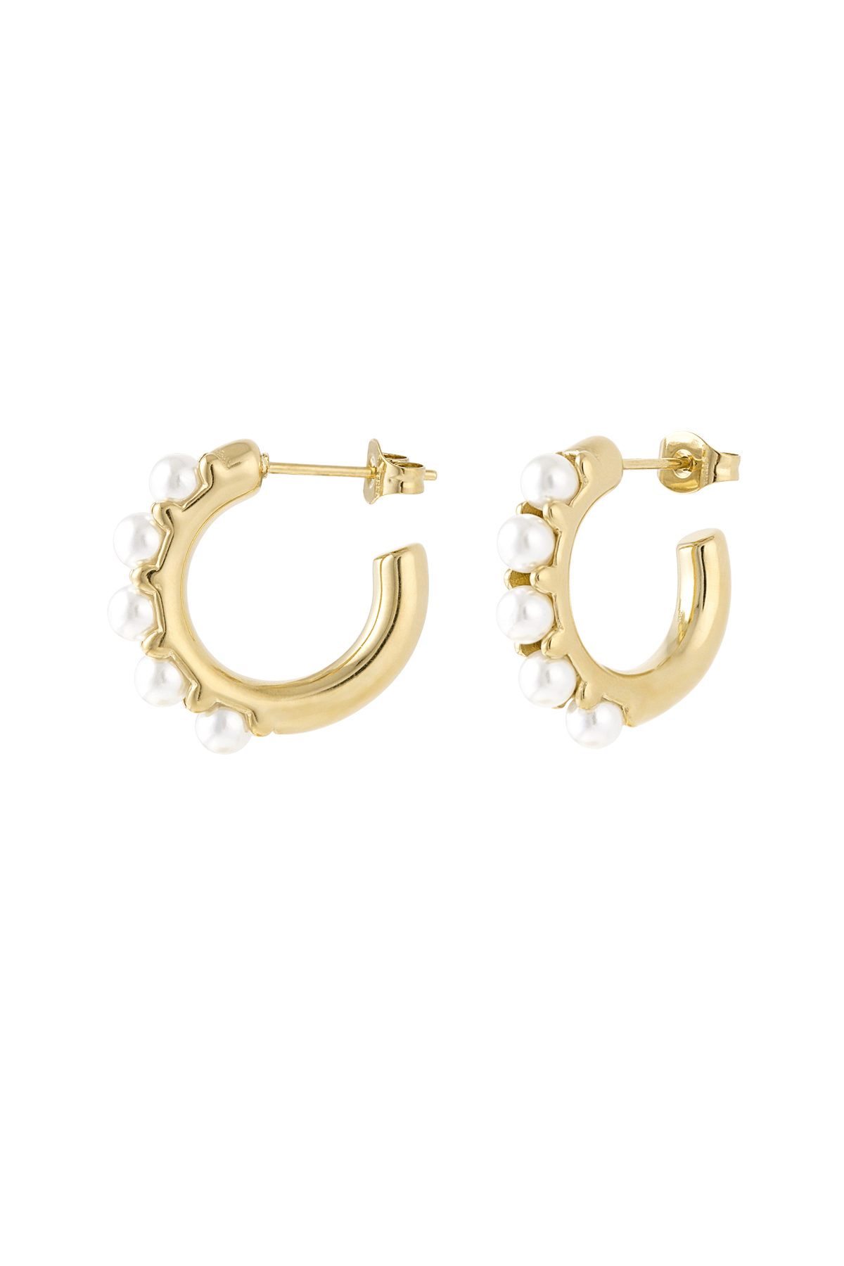 Earrings pearl pureness - Gold color 2