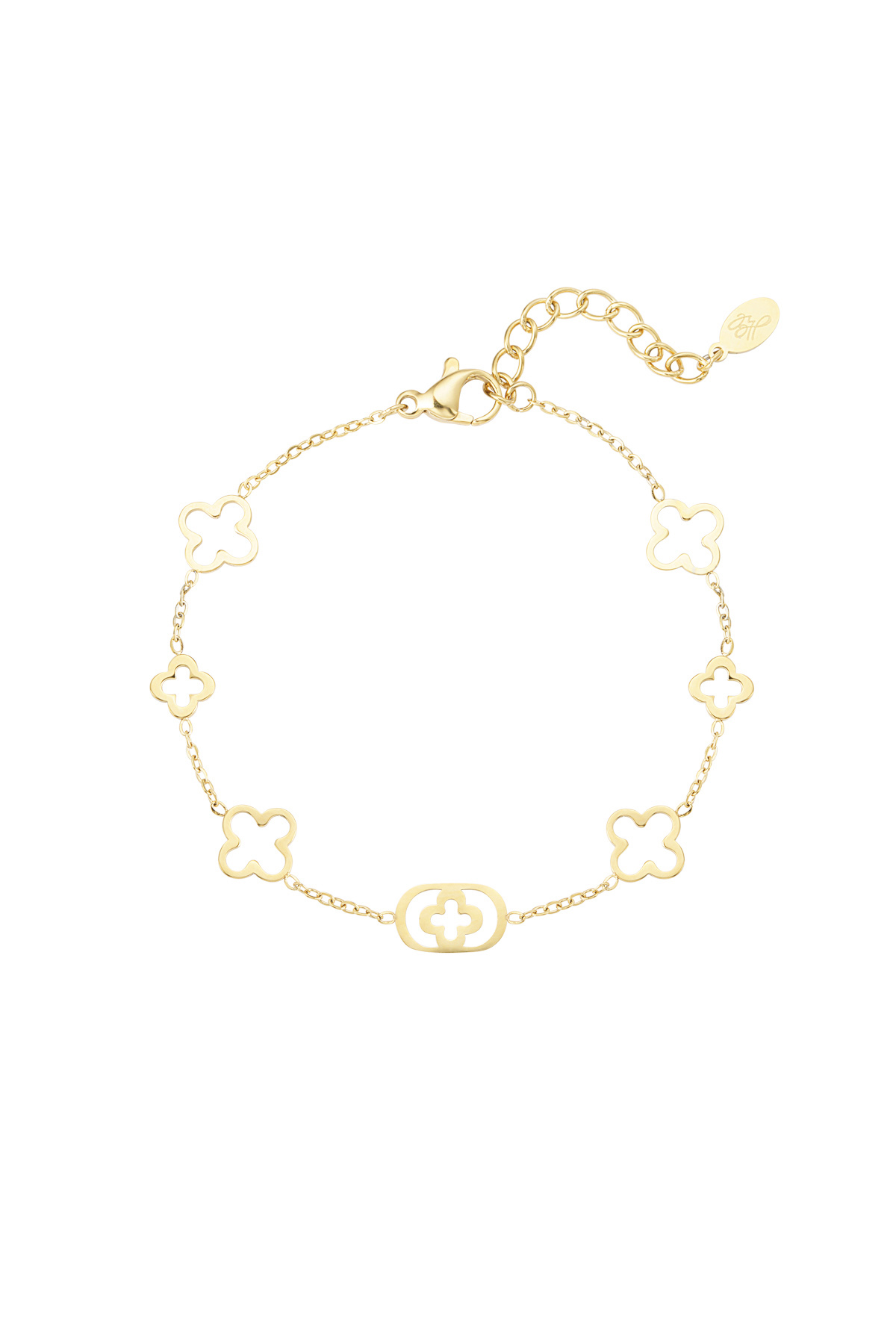 Classic bracelet with clover charms 2