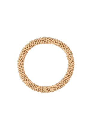Bracelet avec perles - marron h5 