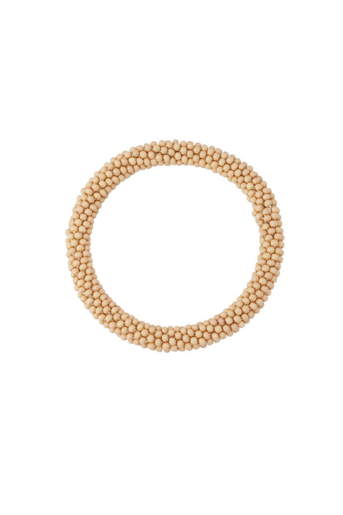 Bracelet avec perles - marron 