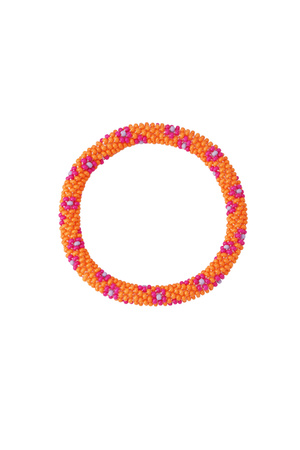 Bead bracelet figure - orange h5 