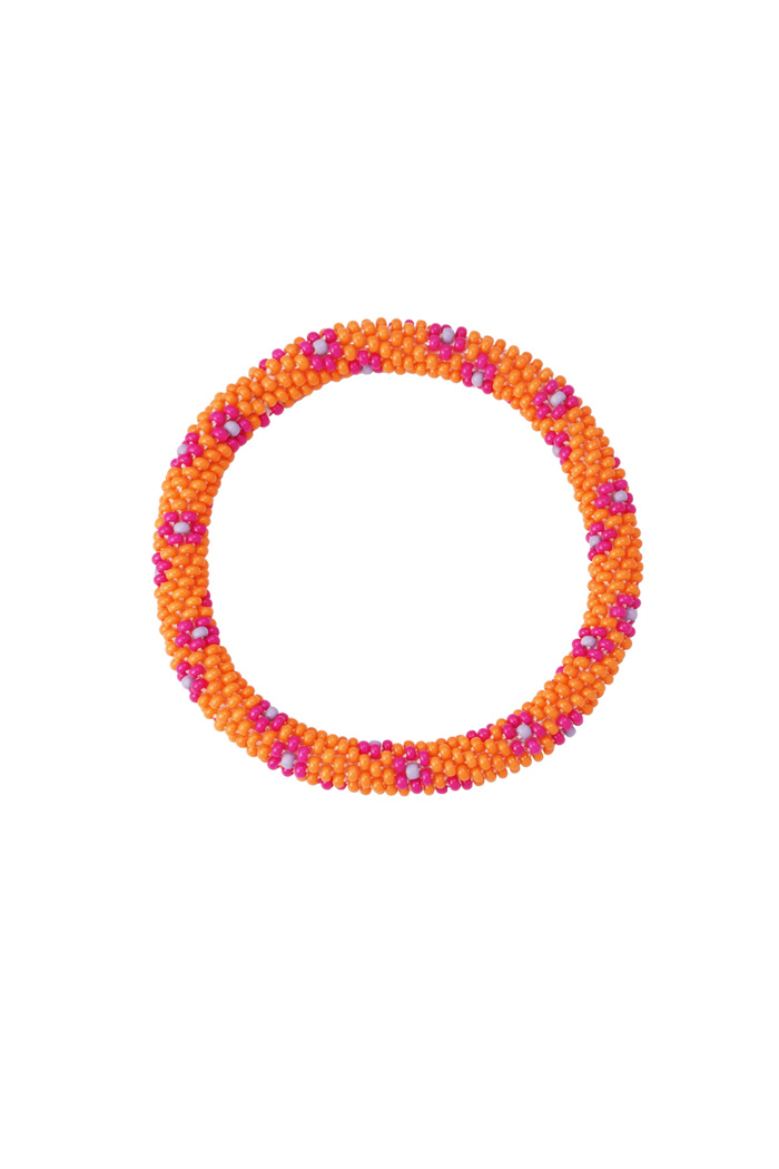 Bead bracelet figure - orange 