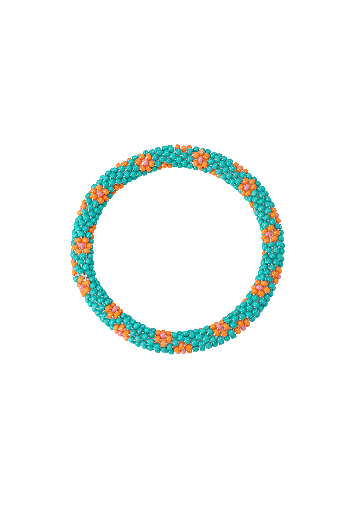 Bead bracelet figure - turquoise h5 