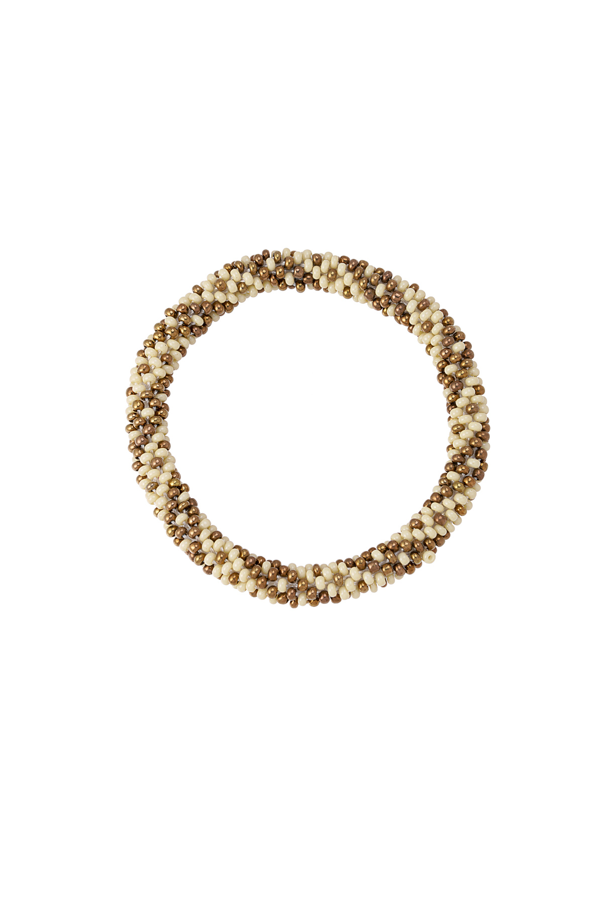 Bead bracelet figure - brown h5 
