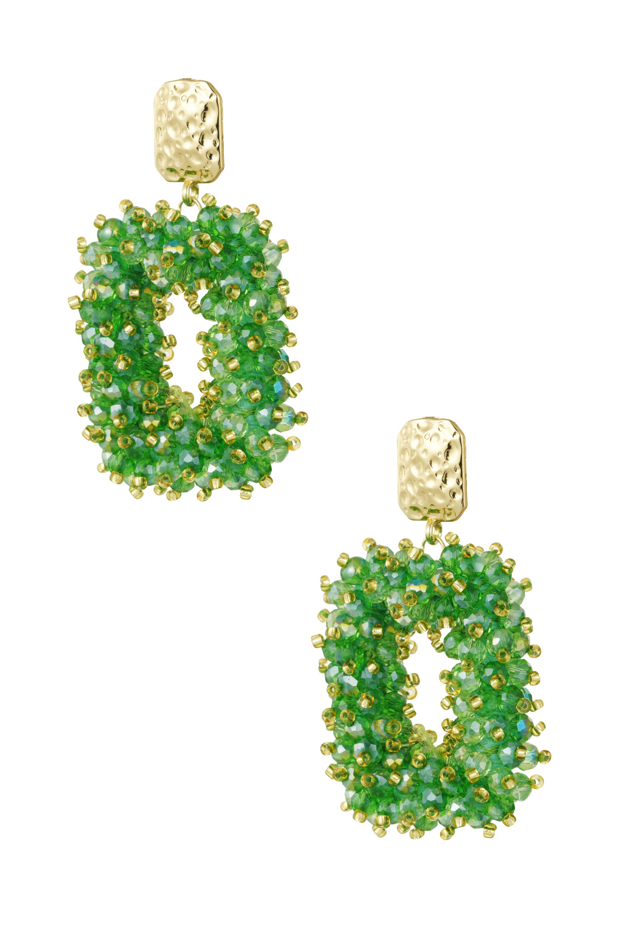 Boucles d'oreilles colorées incontournables - vert h5 