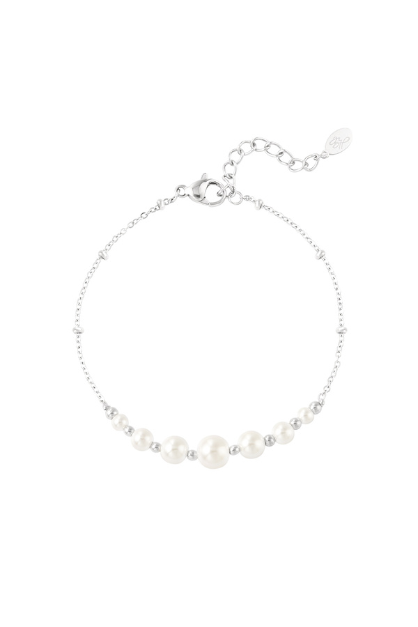 Pearl party bracelet - silver