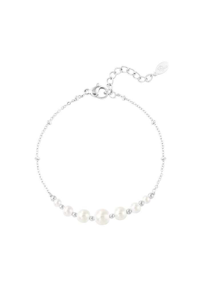 Perlen-Partyarmband – Silber 