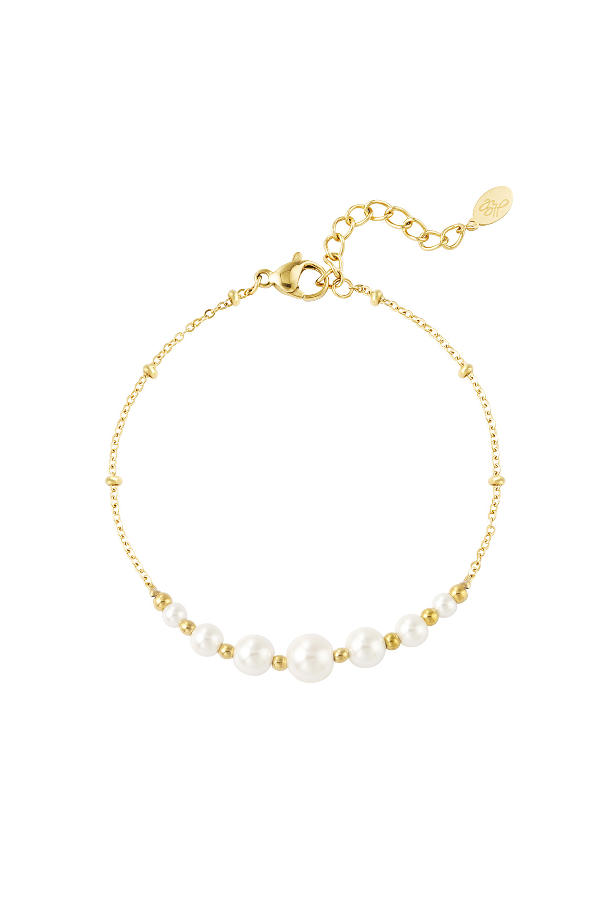 Pearl party bracelet - Gold color