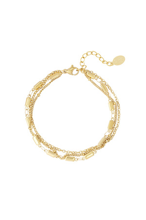 Triple classic bracelet - gold h5 