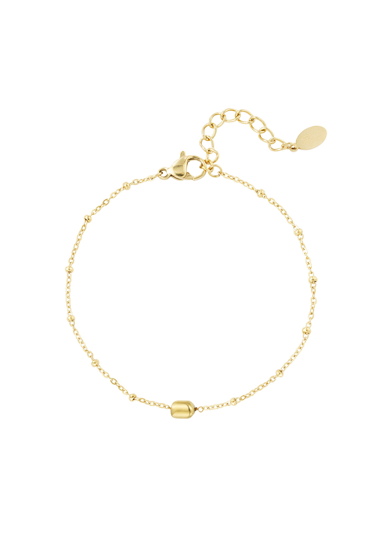 Pulsera sencilla con bolas - oro 