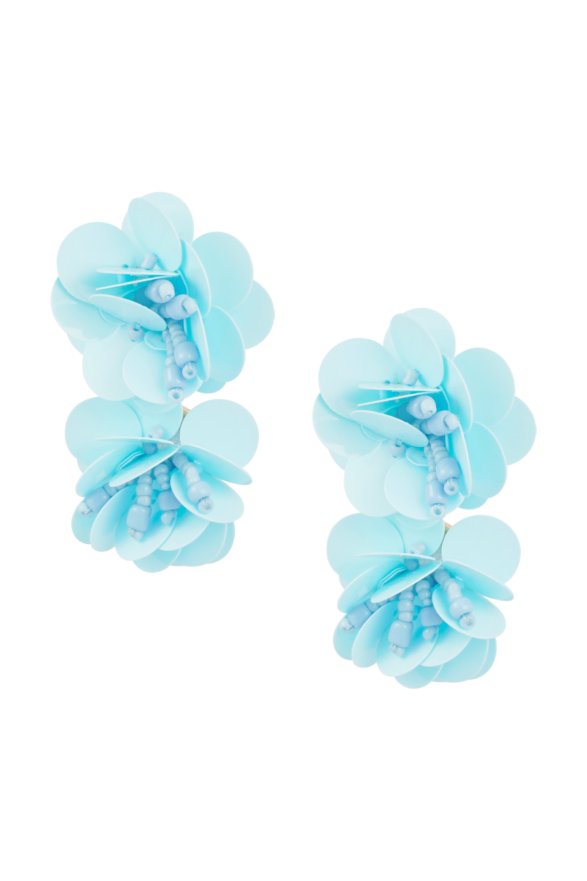 Rose spirit earrings - light blue h5 