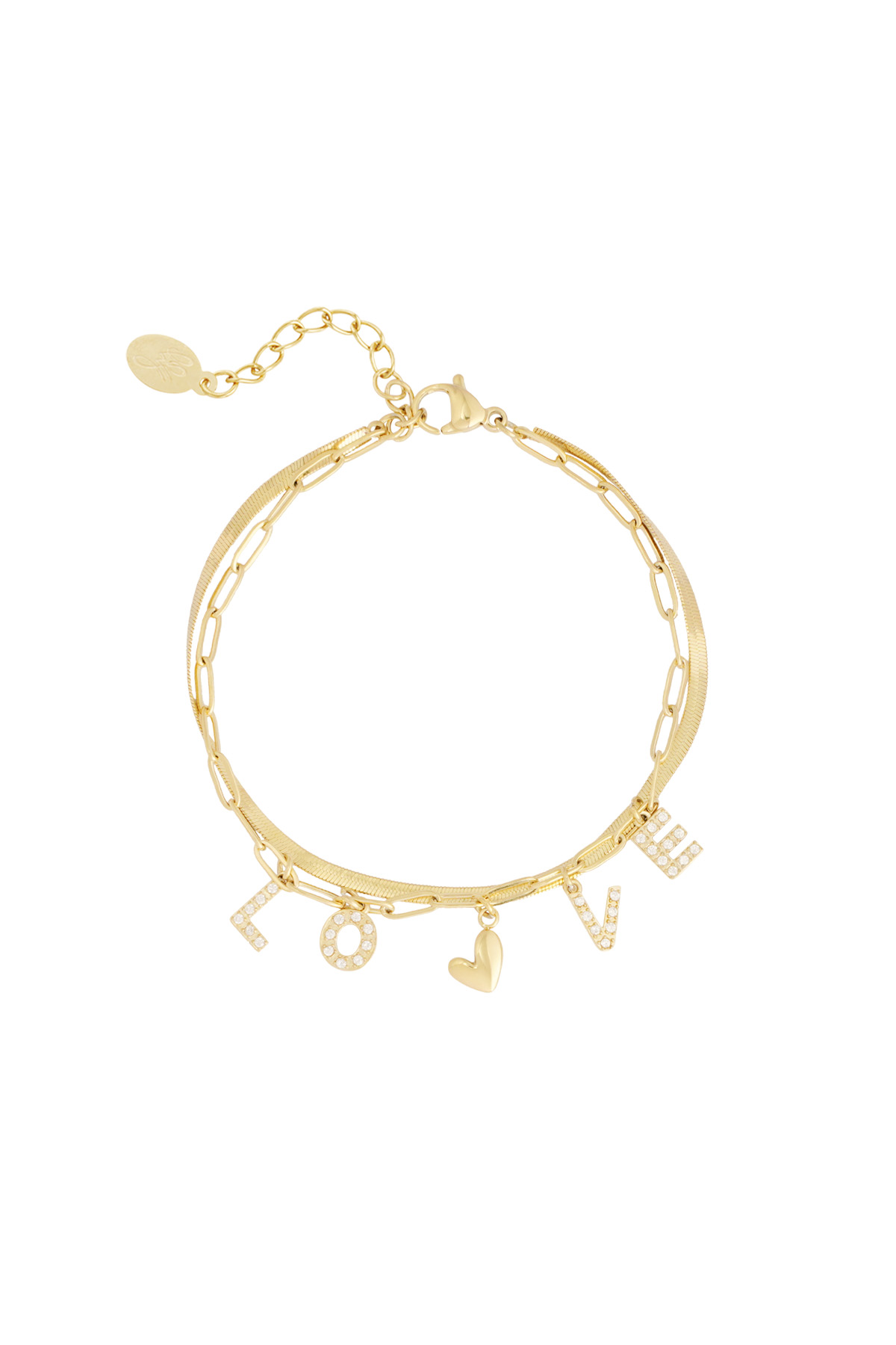 Love bracelet - Gold color 2