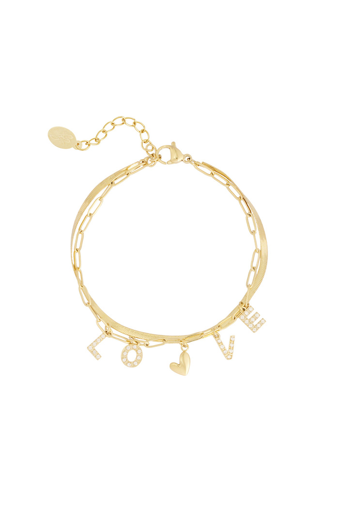 Love bracelet - gold 