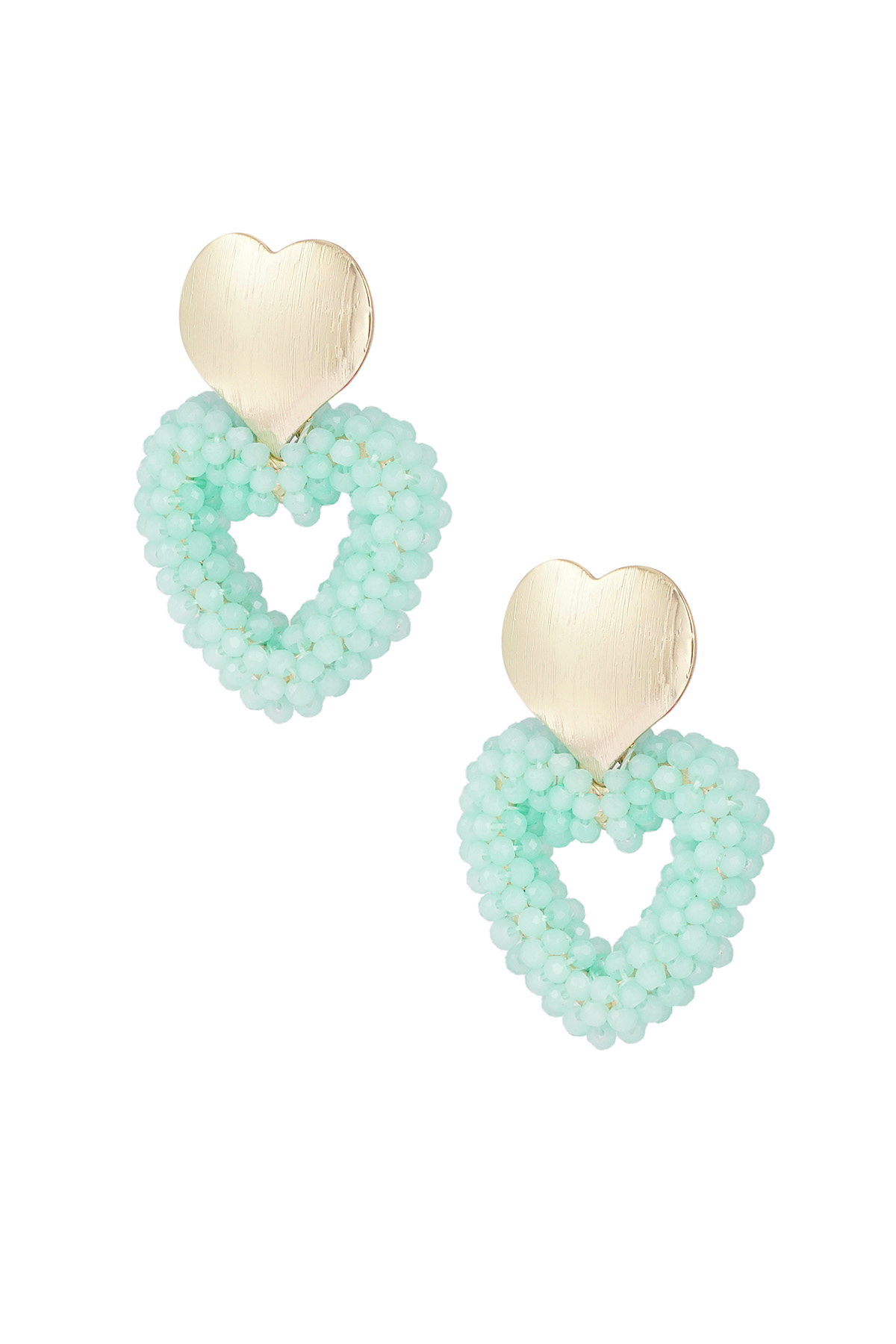 Earrings sweethearts - green