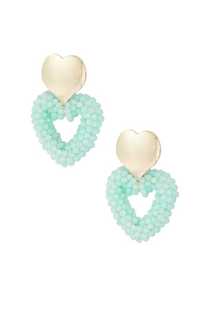 Earrings sweethearts - green h5 