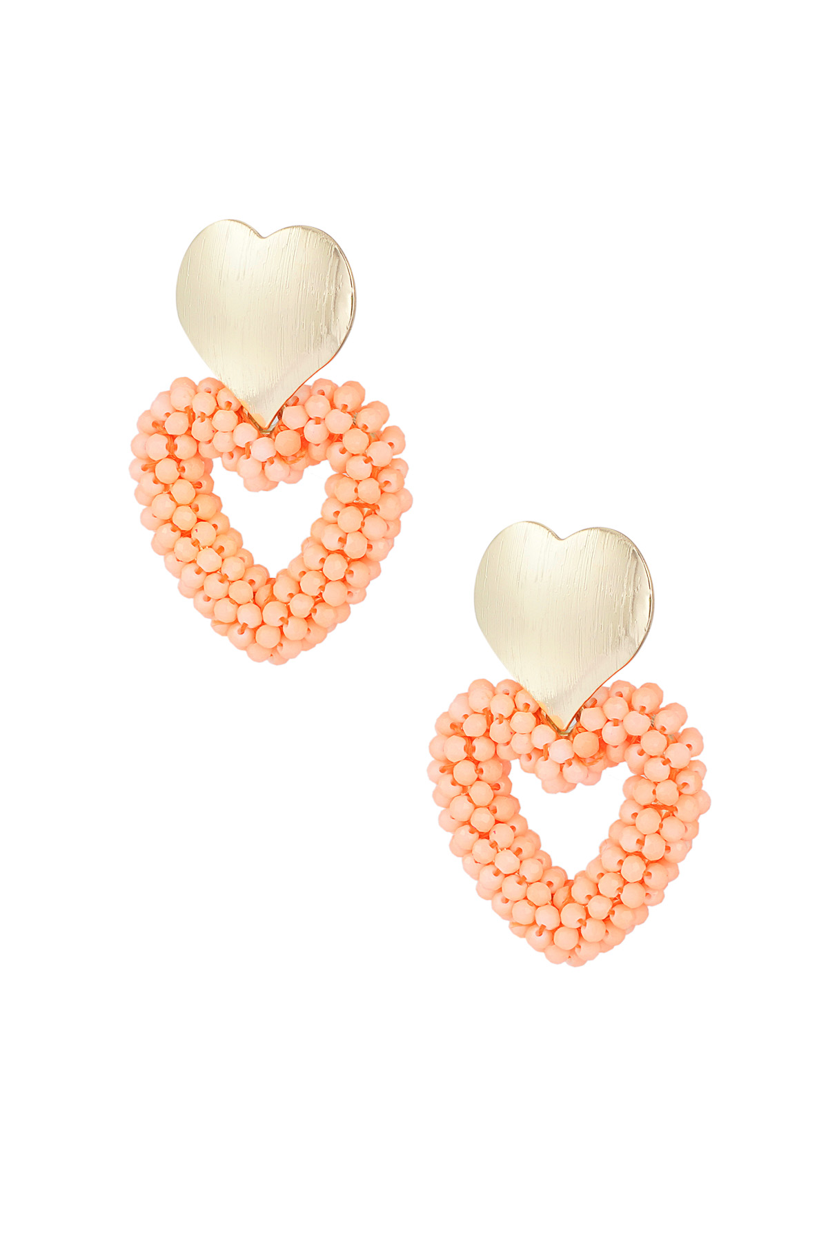 Earrings sweethearts - orange h5 