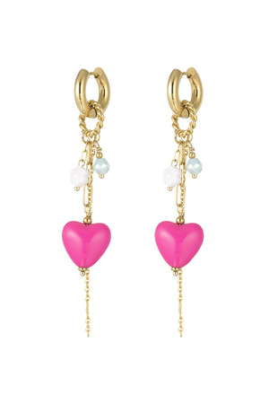 Love party earrings - blue/pink h5 