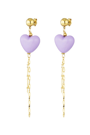 Earrings no strings attached - lilac h5 