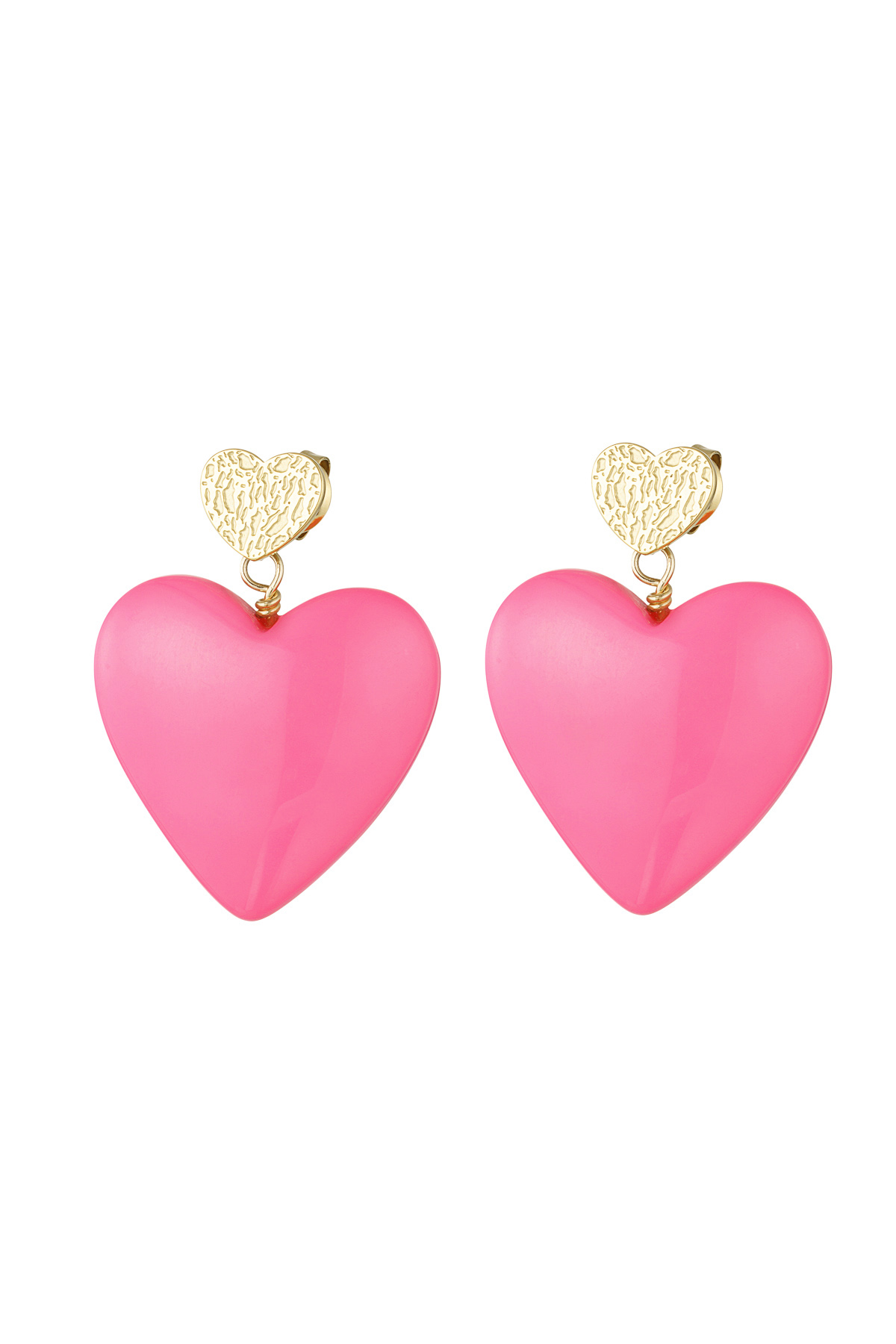 Earrings love on tour - fuchsia