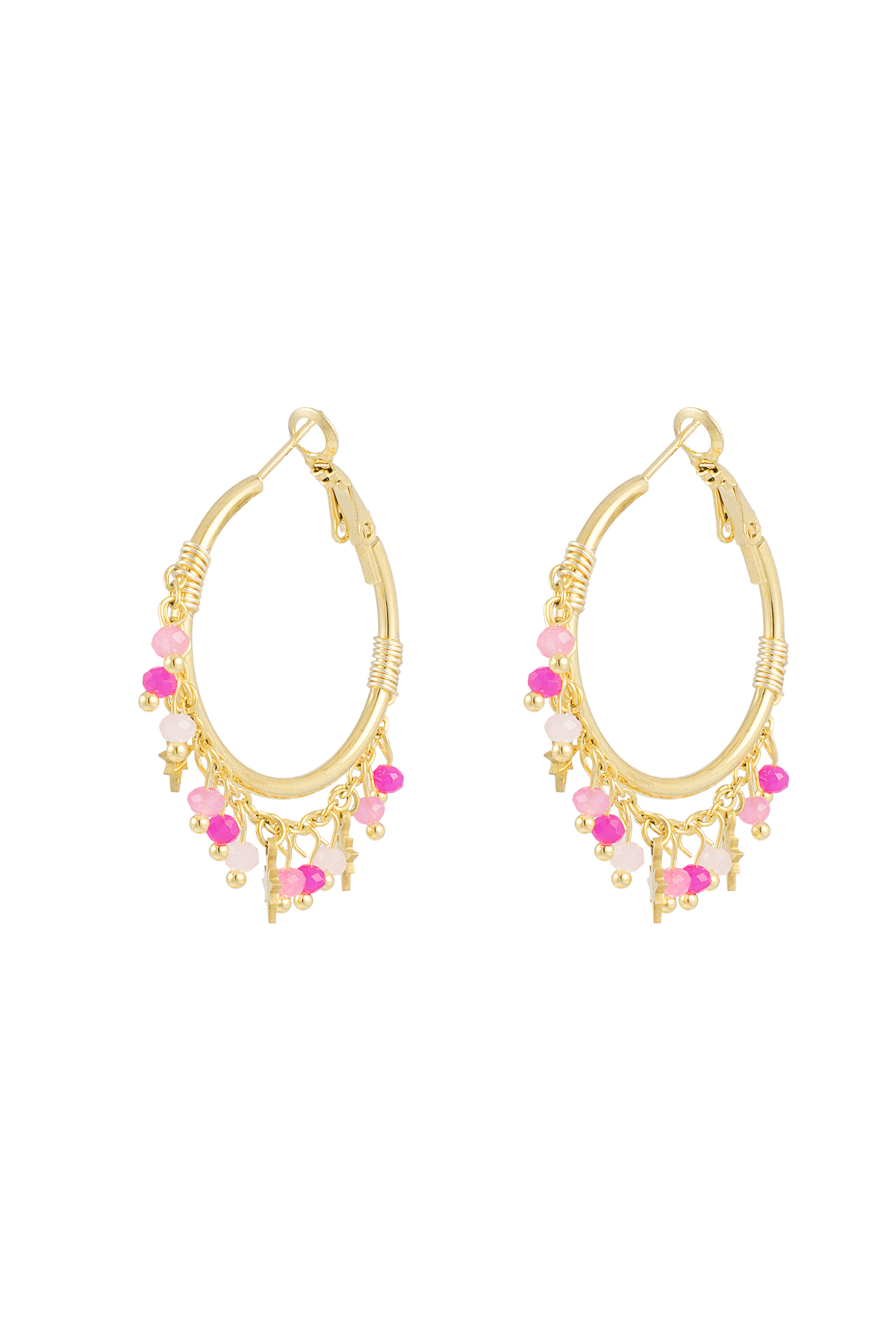 Earrings flawless filter - pink