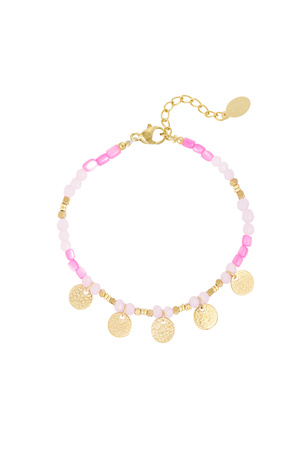 Bracelet free your mind - pink gold h5 