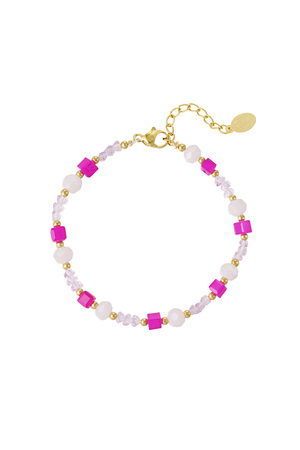 Bracelet twisted love - lilac h5 