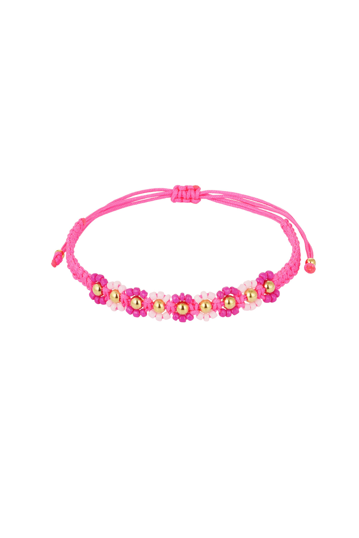 Summer flower party bracelet - fuchsia 2