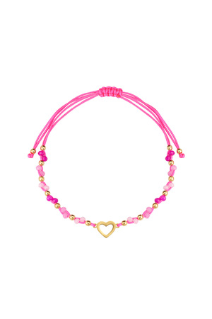 Summer bracelet colorful heart - fuchsia h5 